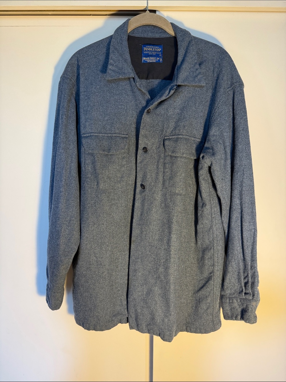Pendleton Men's Blue Wool Board Shirt Jacket